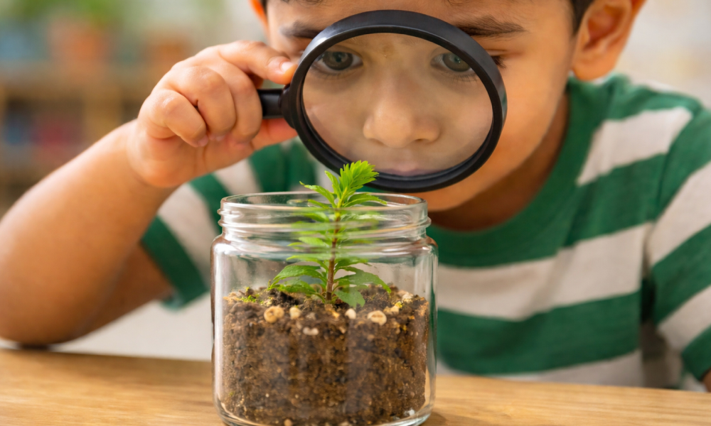 Preschoolers in learning activities